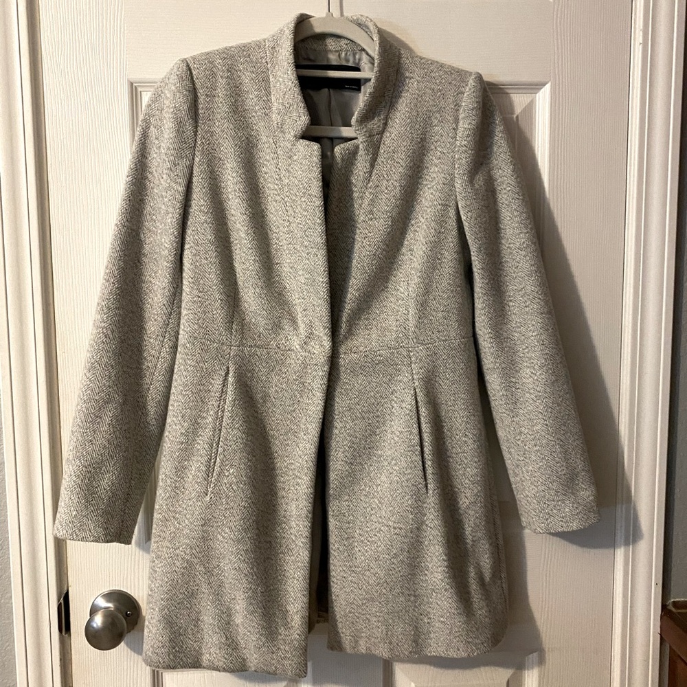 ZARA Light Gray Work Blazer (Size XS)